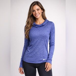 Nike Dri-FIT Legend Training Pullover Hoodie – Blue Heather, Women’s Small